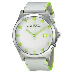 Marc by Marc Jacobs Silver and Green Watch